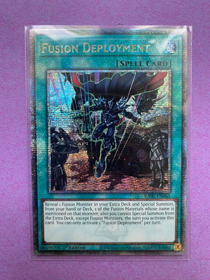 Yu-Gi-Oh Card Fusion Deployment RA02-EN065 Secret Rare like new