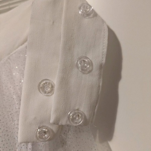 Bridal additional skirt like new, white and silver