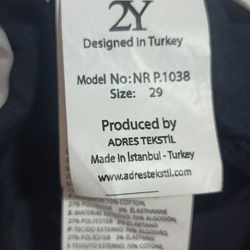 Men's pants size M like new, black
