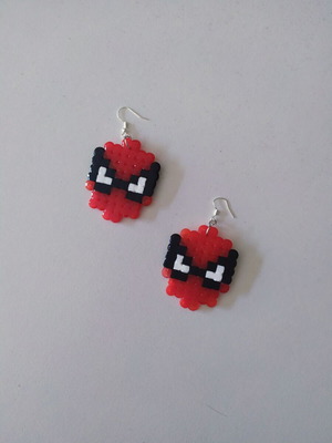 Handmade Spiderman earrings pair new