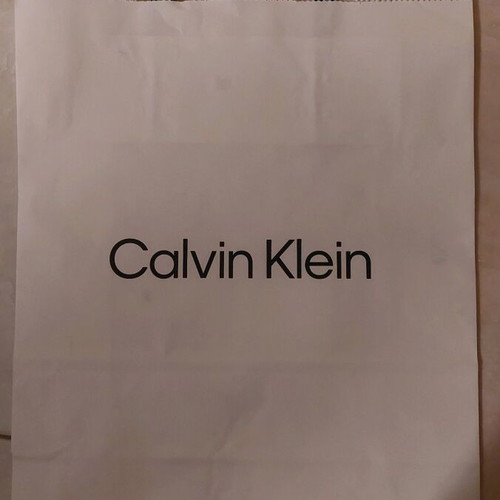 Calvin Klein small paper bag like new, black and white