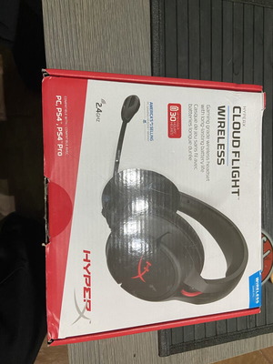 HyperX Cloud Flight ασύρματα ακουστικά μεταχειρισμένα για επισκευή ή ανταλλακτικά