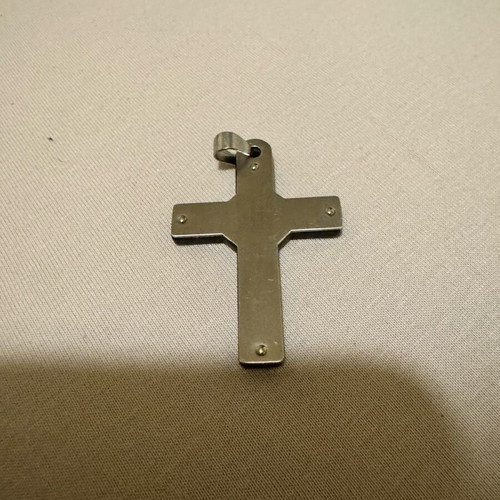 Cross Dragon pendant industrial style metal and rubber like new