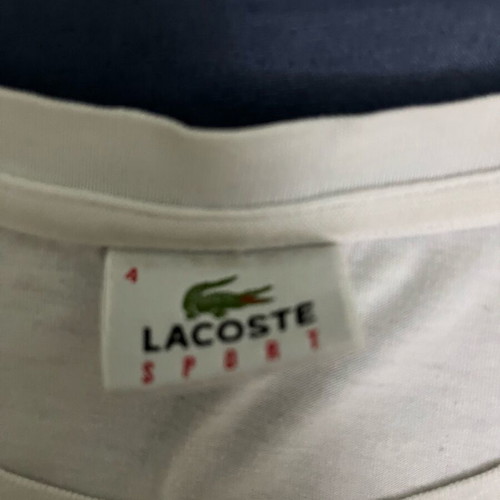 Lacost sport tshirt 1927 size M like new, white