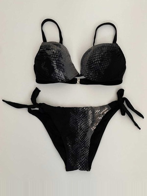 Luna σετ μαγιό push up 70C με Small brazilian μαύρο καινούργιο