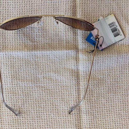 Solo-Solis NDL6254 sunglasses new with gold finish and brown-red degrade lens