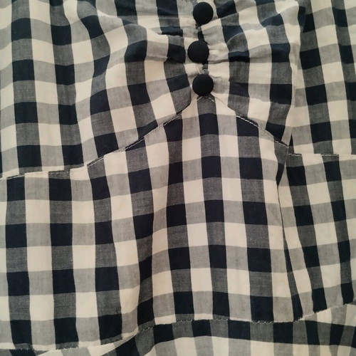 Lindy Bop cotton dress used, white and blue checkered