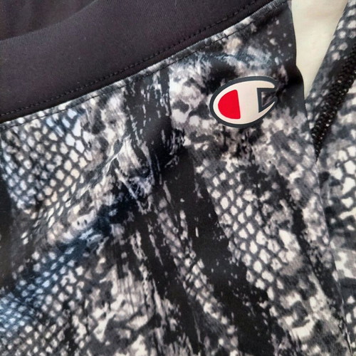 Champion long sports leggings like new size small black grey white