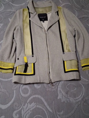 Italian jacket like new with cotton and silk, transparent inserts
