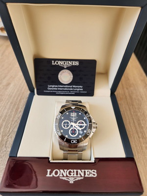 Longines Hydroconquest Chronograph Automatic watch like new, 300m