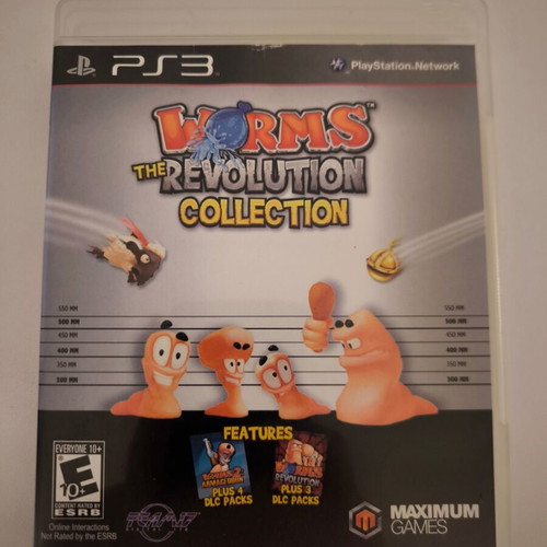 Worms Revolution Collection PS3 game used, includes Armageddon and Revolution