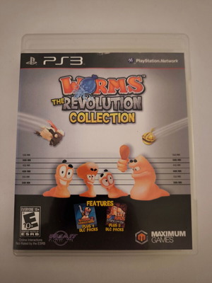 Worms Revolution Collection PS3 game used, includes Armageddon and Revolution