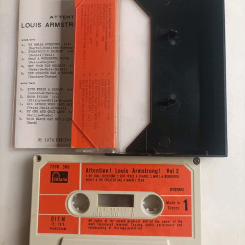 Louis Armstrong Attention! vol2 cassette like new