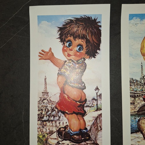 Posters with children from Paris, new, set of 2