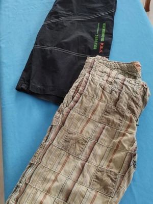 Exist Patchwork Bermuda XS like new with bonus DMN cotton bermuda No. 14