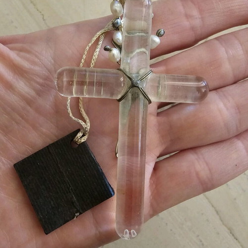Glass cross used in good condition