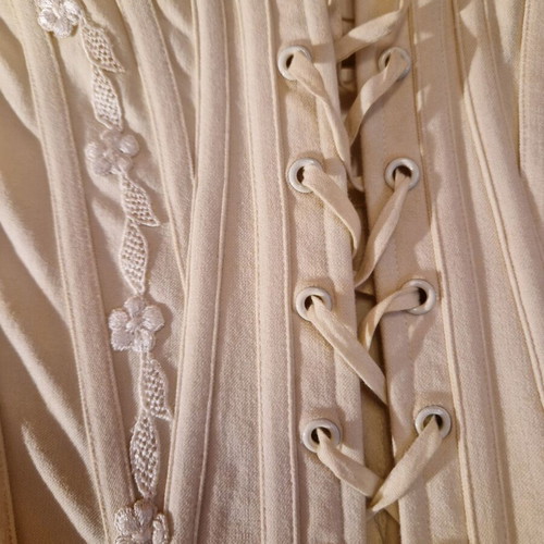 Vintage Benefit wedding bustier used, beige, size M