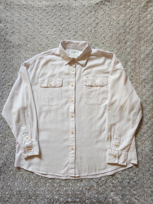 Lee Cotton and Linen Blend Oversized White Shirt Size S like new