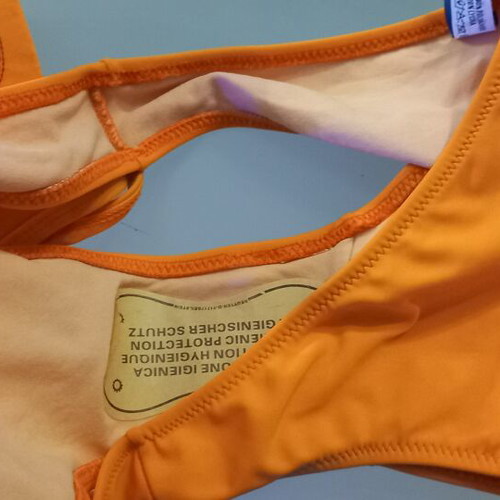 Swimsuit new made in Greece XL, multicolor orange
