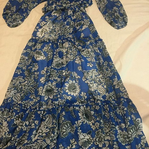 Desiree dress blue-white new, size M