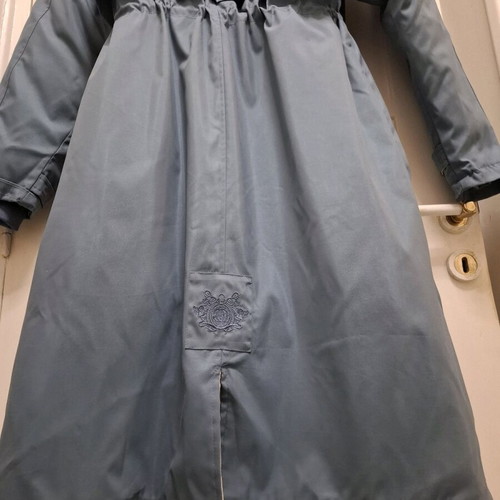 Parka jacket new with removable artificial fur lining blue