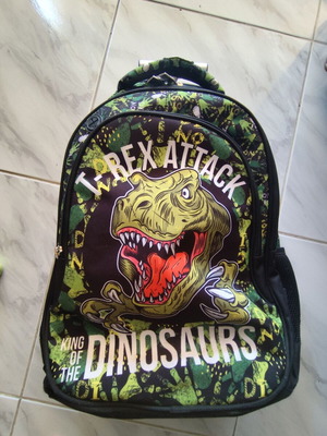 Back Me UP T-Rex school trolley bag for primary school