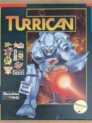 Turrican (Rainbow Arts) Amstrad Disk like new, complete with poster