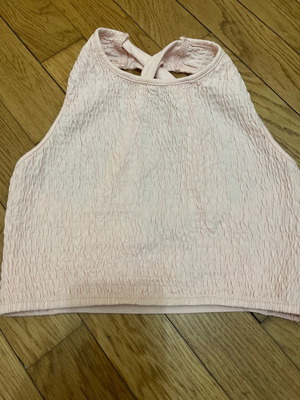 Voyelles cropped top size S used, baby pink
