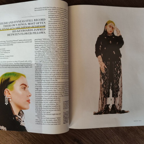 Vanity Fair Magazine March 2021 Billie Eilish cover