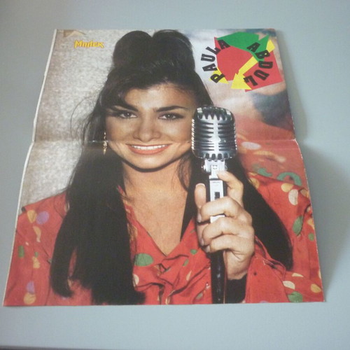 Freddy Mercury Paula Abdul double collectible poster used