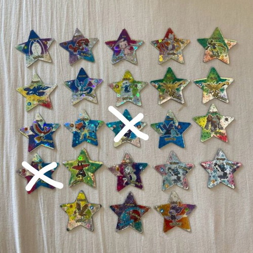 Pokemon star tags used, each sold separately