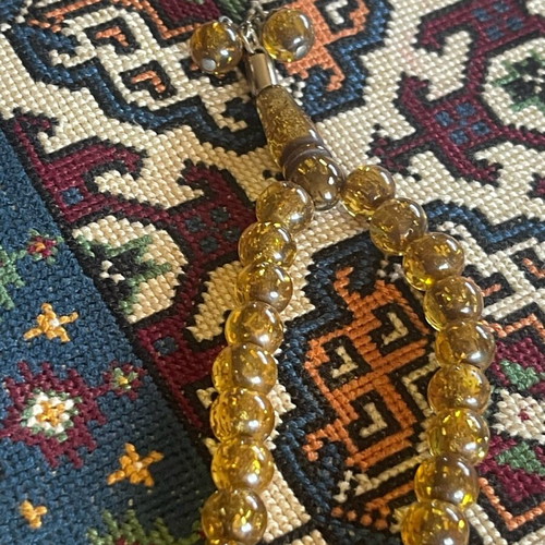 Worry beads from pure Baltic amber used 16 grams