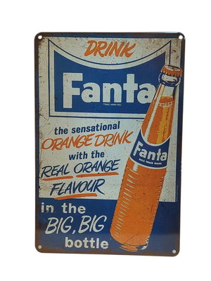 Metal decoration sign new, 30 x 20 cm
