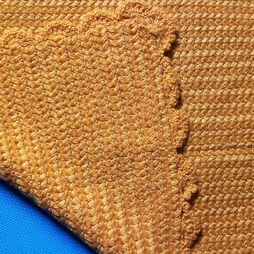 Handmade knitted throw like new in excellent condition