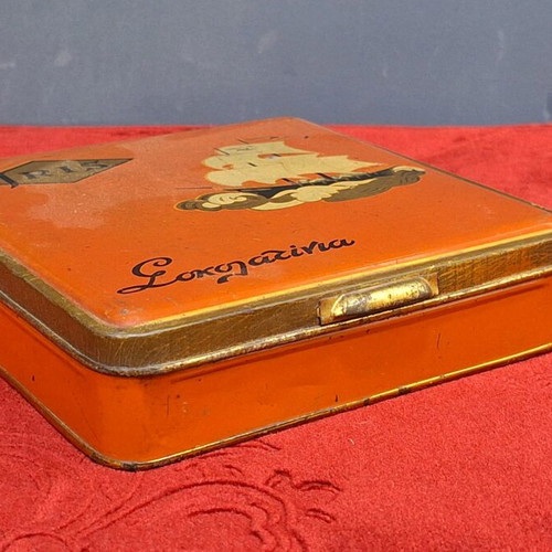 Iris chocolate tin used, collectible metal box