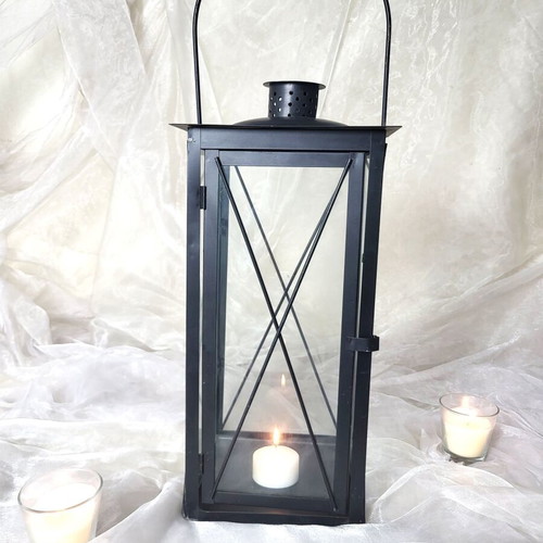 Large Metal Lantern like new, minimal decoration 52cm