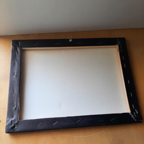 Coca Cola Promotional Frame like new, printed on canvas with wooden frame