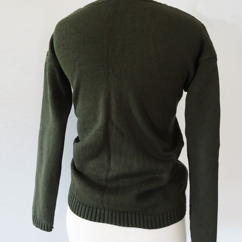 Knitted sweater new, khaki, size S