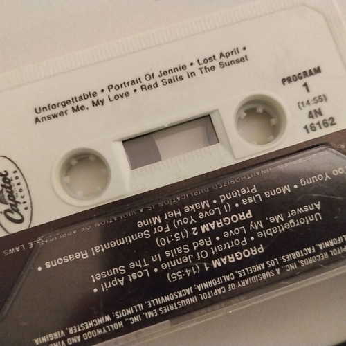 Nat King Cole Songs By Nat King Cole cassette used
