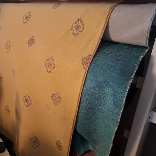 Classic fabrics like new, various colors by the meter or all together