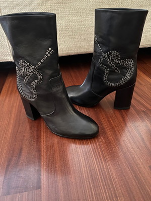 Μποτάκια Fabi αφόρετα, μαύρα, μέγεθος 36