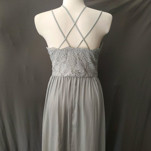 Maxi formal dress grey size S like new