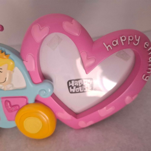 Happy Ending Romantic Photo Frame like new, heart-shaped couple design