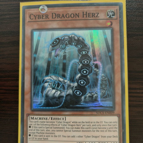 Yu-Gi-Oh Cyber Dragon Herz card like new, super rare