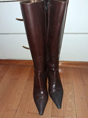 Prada vintage boots used, brown, low heel