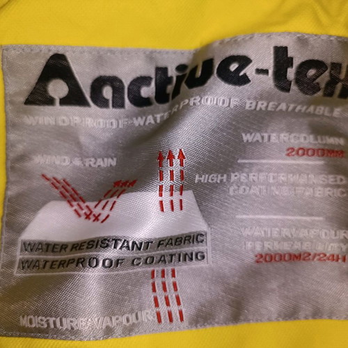 Active ski jacket XL used, yellow