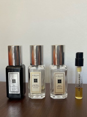 Jo Malone perfume miniatures used, set of 4