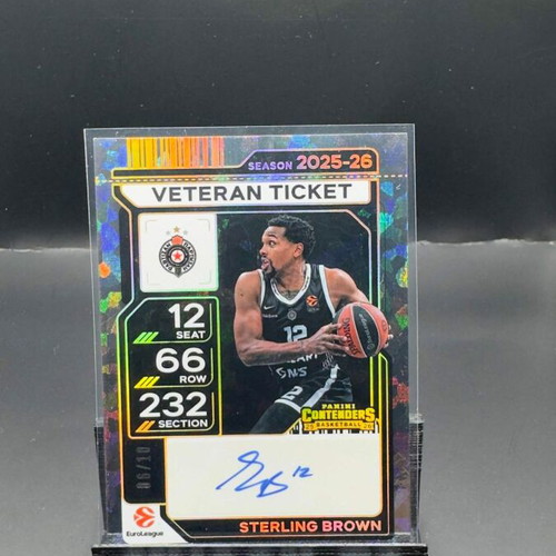 2025-26 Euroleague Panini Contenders Autographed Cards like new