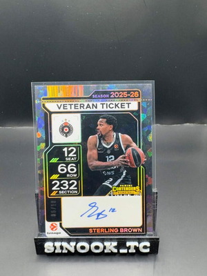 Αυτογραφημένες κάρτες 2025-26 Euroleague Panini Contenders σαν καινούργιες