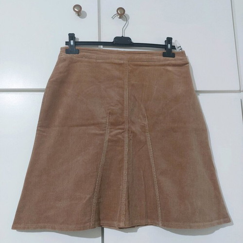 Fidele midi corduroy skirt like new, beige, size M